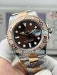 N+ Factory Swiss 3235 Clone Rolex Yacht-Master Brown Dial Two-Tone Rose Gold Watch (3)_th.jpg